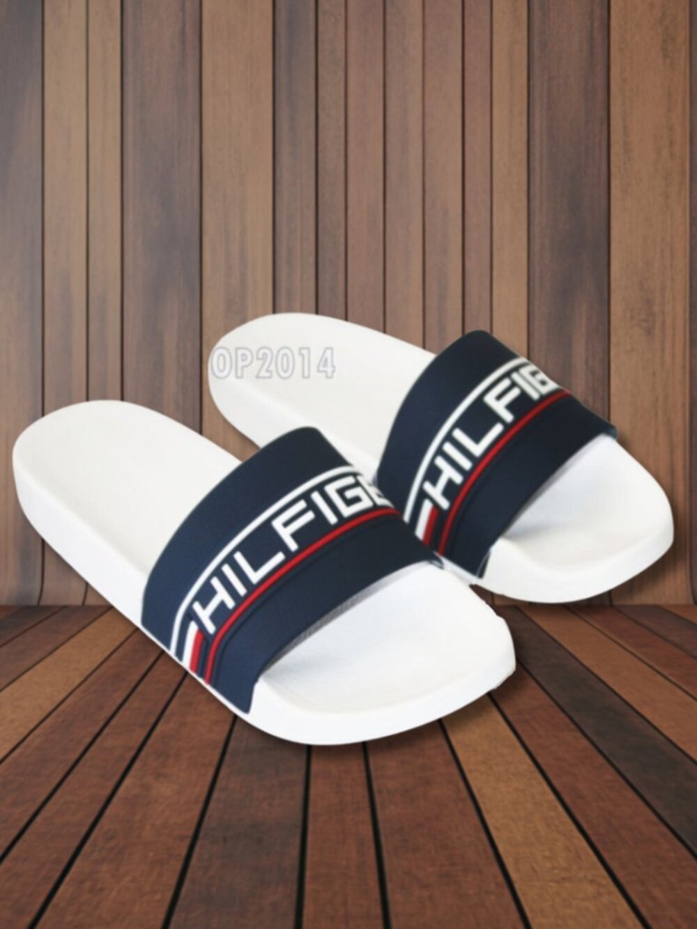 Tommy Hilfiger Slide Sandal Men's Blue/White